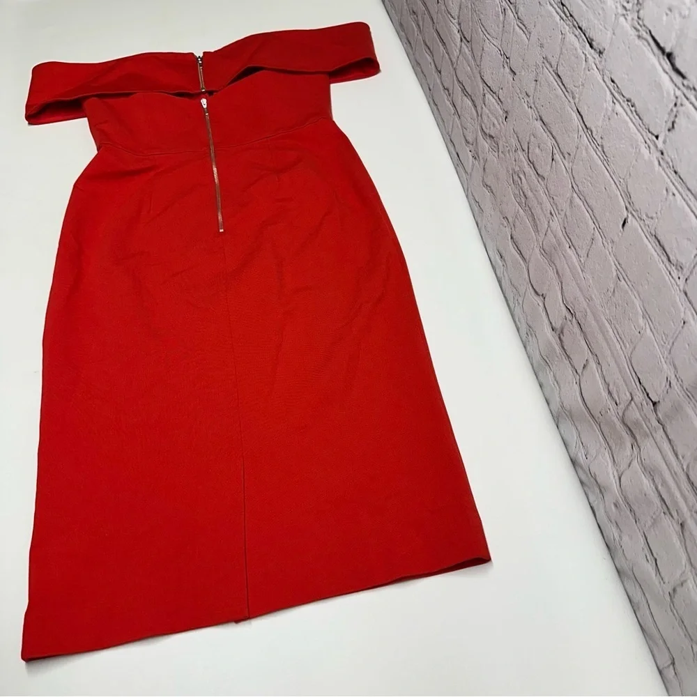 NWT N/NICHOLAS Strapless Red Dress size 8 - Picture 5 of 13